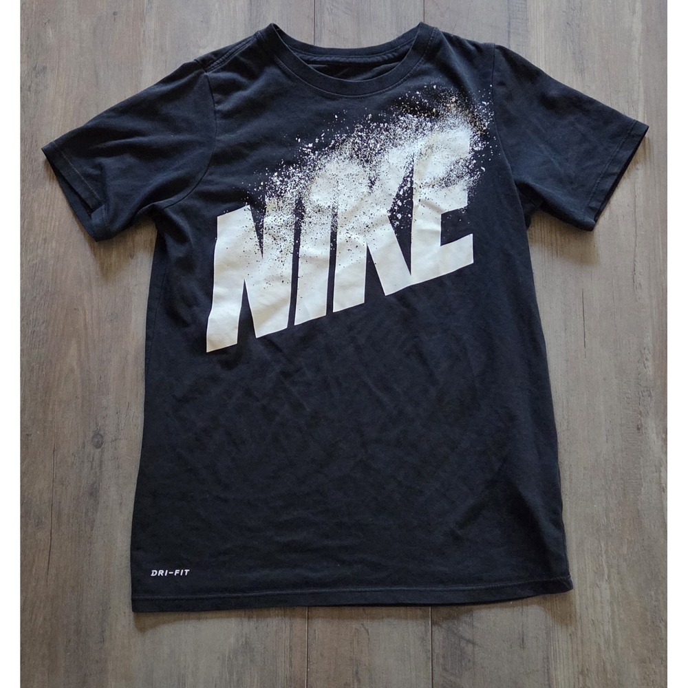 Nike Black Athletic Cut Nike Tee Dri-fit Youth M